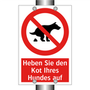 Heben Sie den Kot Ihres Hundes auf