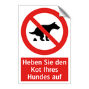Heben Sie den Kot Ihres Hundes auf