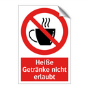 Heiße Getränke nicht erlaubt