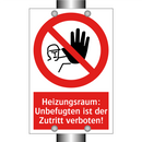 Heizungsraum: Unbefugten ist der Zutritt verboten!