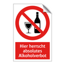 Hier herrscht absolutes Alkoholverbot