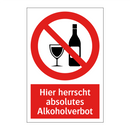 Hier herrscht absolutes Alkoholverbot