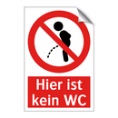 Hier ist kein WC