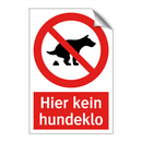 Hier kein hundeklo
