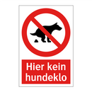 Hier kein hundeklo
