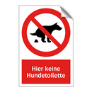 Hier keine Hundetoilette