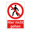 Hier nicht gehen