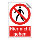 Hier nicht gehen