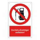 Hochdruckreiniger verboten!