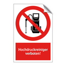 Hochdruckreiniger verboten!