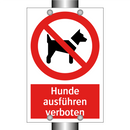 Hunde ausführen verboten