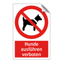 Hunde ausführen verboten