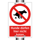 Hunde dürfen hier nicht koten