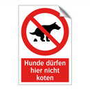 Hunde dürfen hier nicht koten