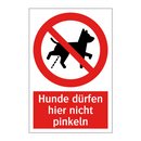 Hunde dürfen hier nicht pinkeln
