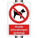 Hunde mitzubringen verboten