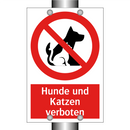 Hunde und Katzen verboten