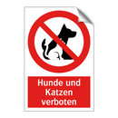 Hunde und Katzen verboten