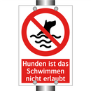 Hunden ist das Schwimmen nicht erlaubt