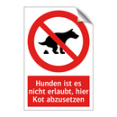 Hunden ist es nicht erlaubt, hier Kot abzusetzen
