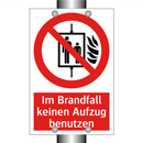 Im Brandfall keinen Aufzug benutzen