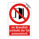 Im Brandfall schließt die Tür automatisch