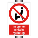 Im stehen pinkeln verboten