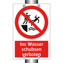 Ins Wasser schubsen verboten
