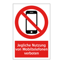 Jegliche Nutzung von Mobiltelefonen verboten