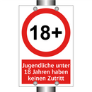 Jugendliche unter 18 Jahren haben keinen Zutritt