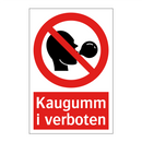 Kaugummi verboten
