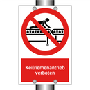 Keilriemenantrieb verboten