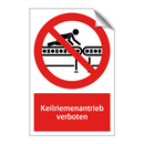 Keilriemenantrieb verboten