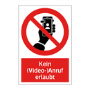 Kein (Video-)Anruf erlaubt