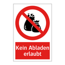 Kein Abladen erlaubt