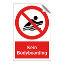 Kein Bodyboarding