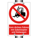 Kein dichtes Fahren mit Gabelstapler und Hubwagen