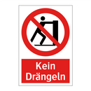 Kein Drängeln