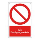 Kein Durchgangsverkehr