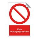 Kein Durchgangsverkehr