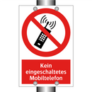 Kein eingeschaltetes Mobiltelefon