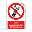 Kein eingeschaltetes Mobiltelefon