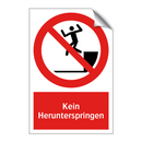 Kein Herunterspringen