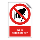 Kein Hineingreifen