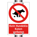 Kein Hundeklo Koten verboten