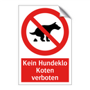 Kein Hundeklo Koten verboten