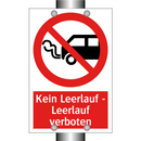 Kein Leerlauf - Leerlauf verboten