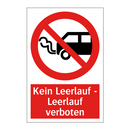 Kein Leerlauf - Leerlauf verboten