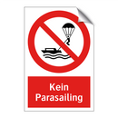 Kein Parasailing
