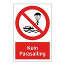 Kein Parasailing